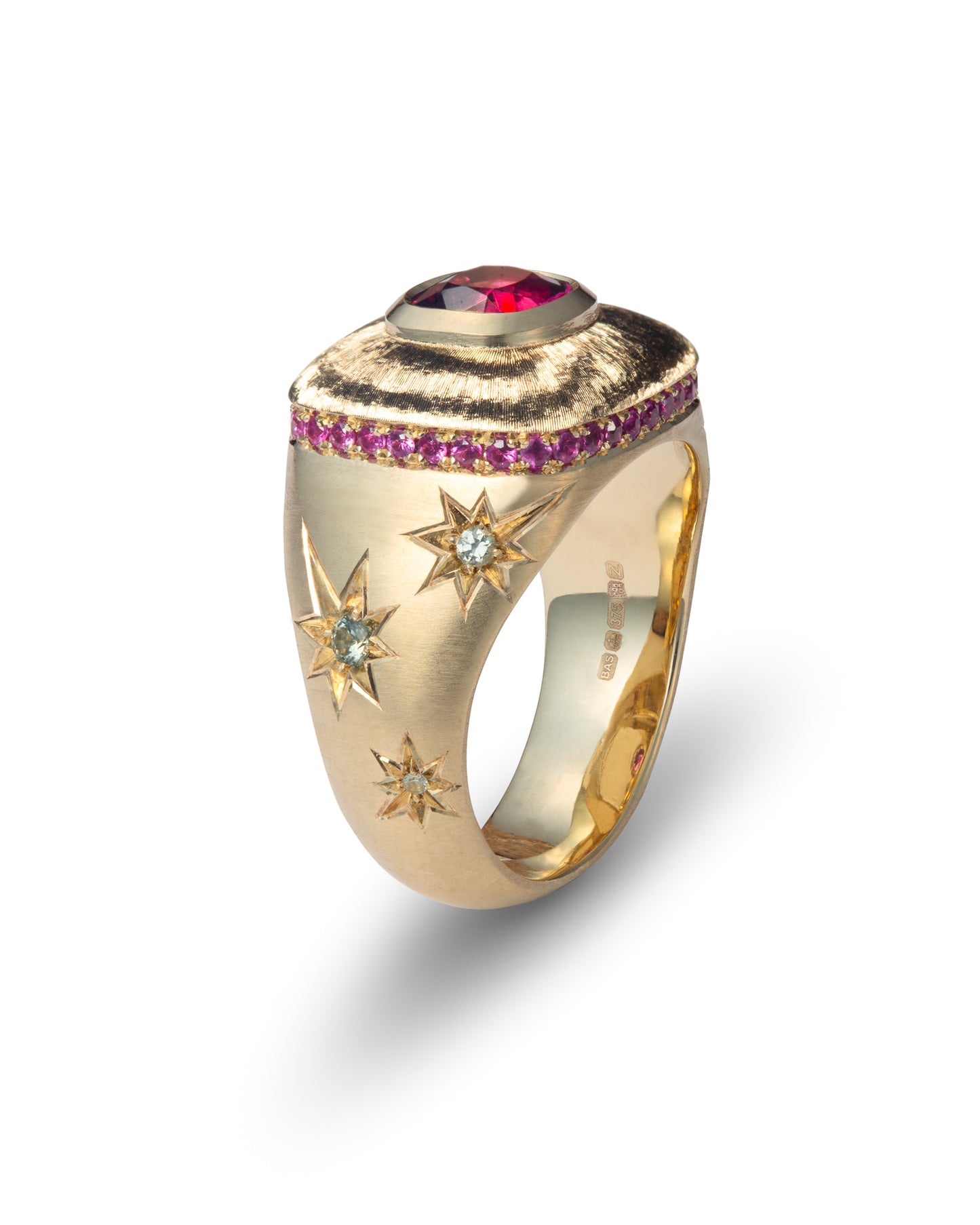 Silk Signet Ring | Spinel & Sapphire