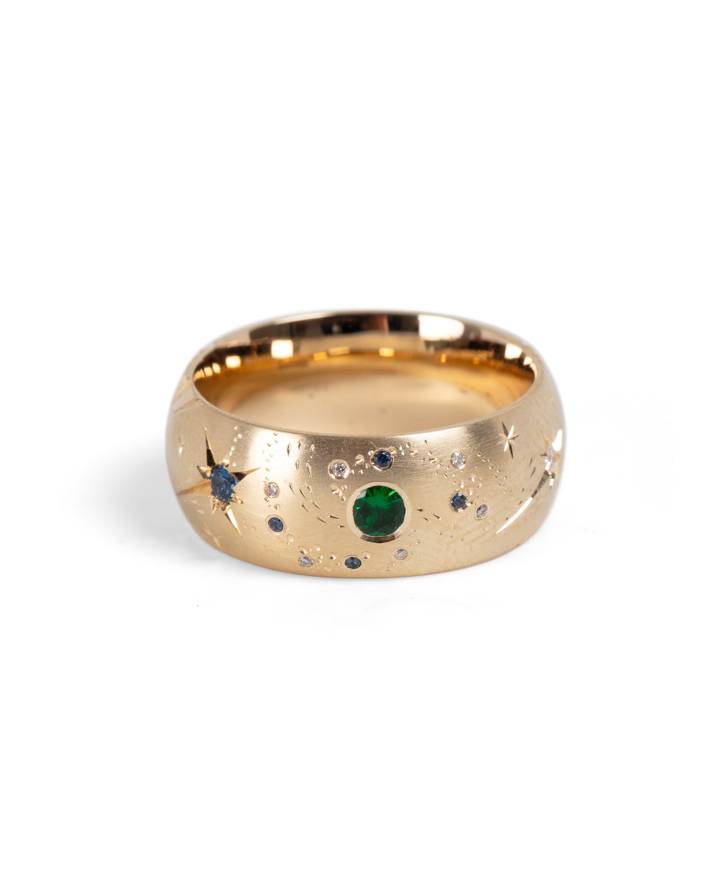Blue Sapphire & Green Tsavorite