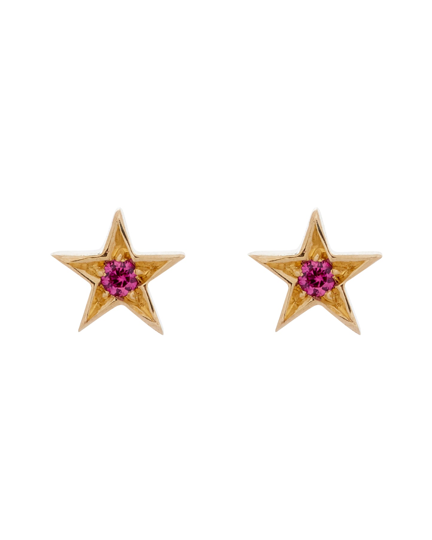 Ruby Star Stud earrings